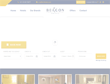 Tablet Screenshot of beaconhotels.com